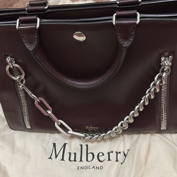 Mulberry burgundy leather bag - Picture 7 of 9